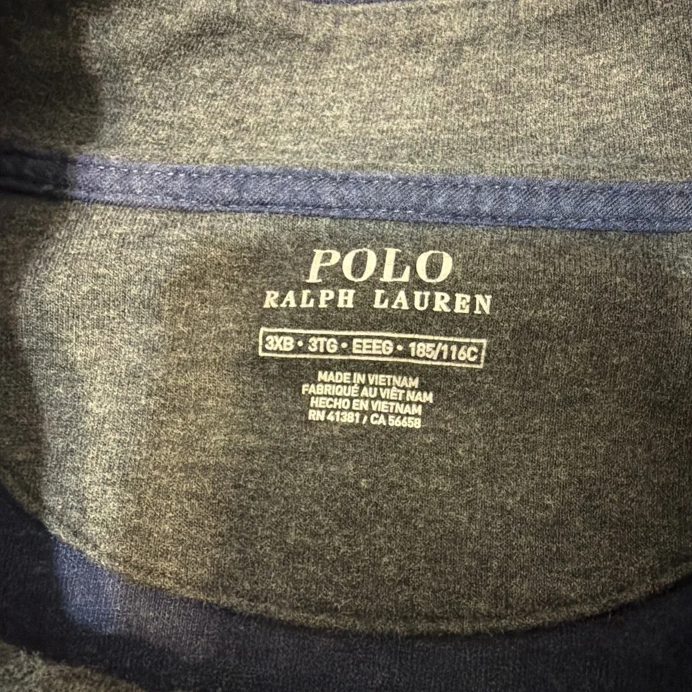Polo Ralph Lauren 1/4 Zip Pullover Mens 3XB Black Long Sleeve Performance Pony